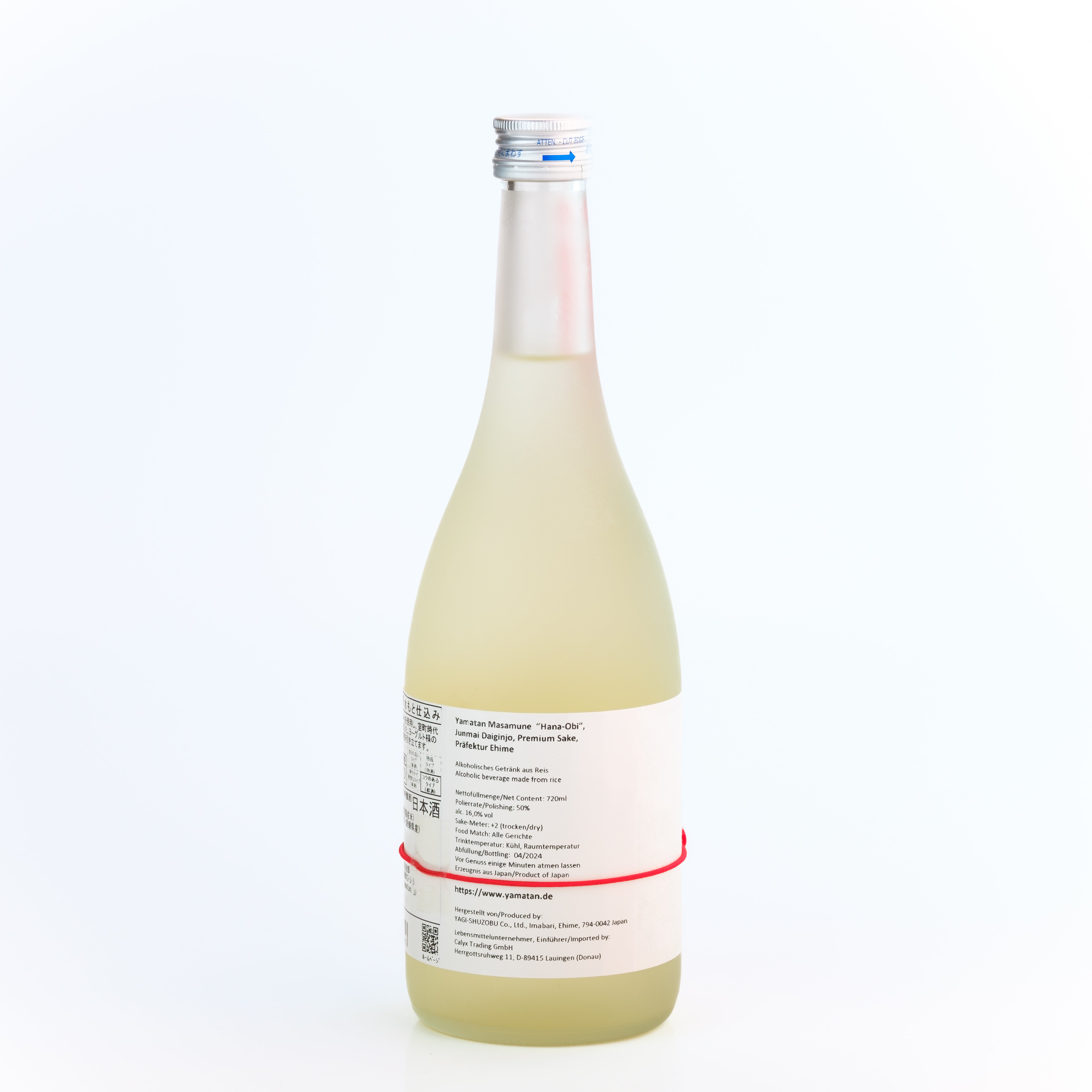 Yamatan Masamune HANA OBI, Sake mit Kirschblütenhefe, Junmai-Daiginjo, 720ml
