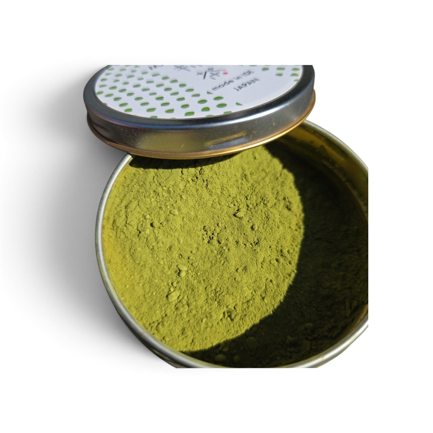 Green Decaf Matcha entkoffeiniert Pulver in Metalldose
