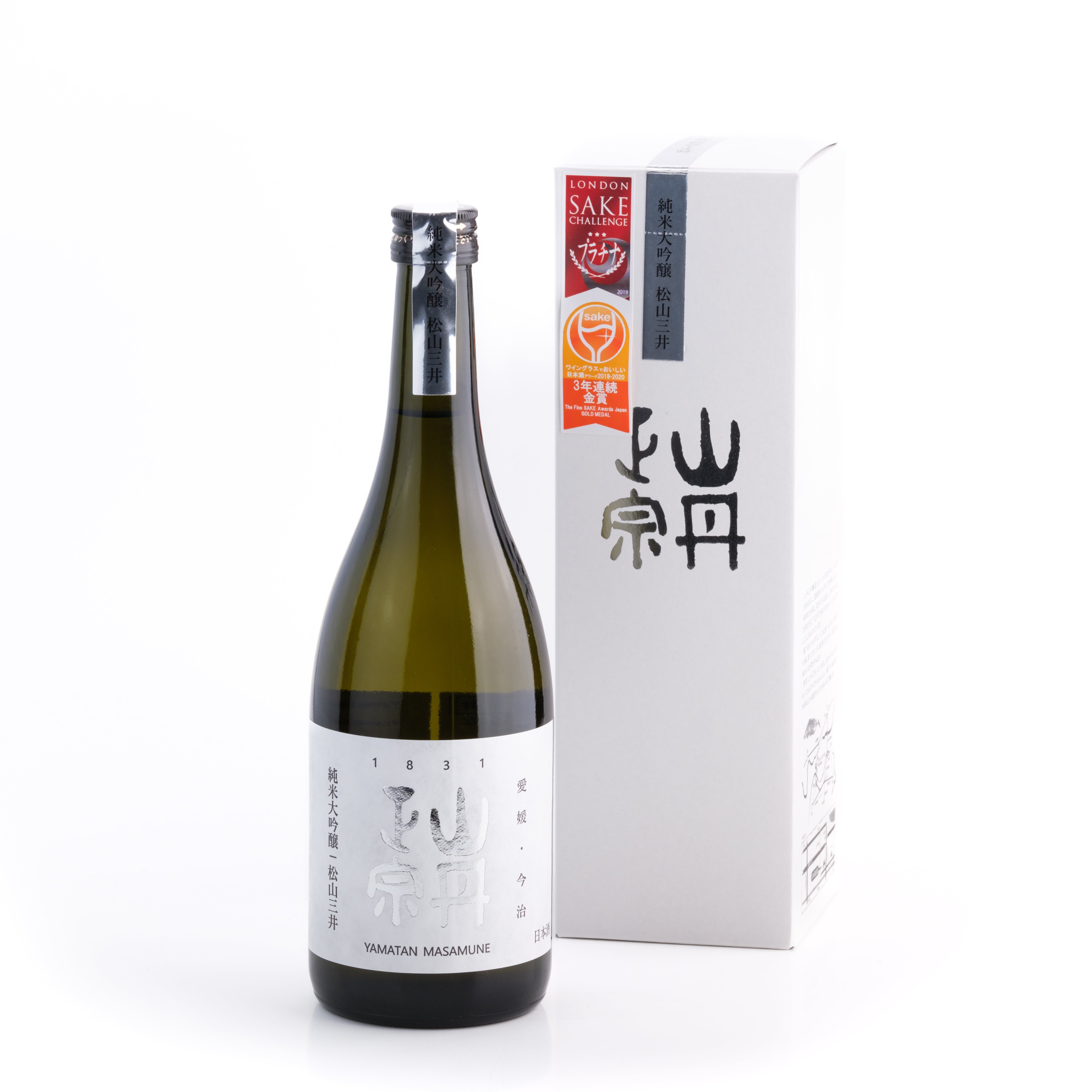 Yamatan Masamune Junmai Daiginjo 720 ml – japanischer Premium-Sake, Flasche