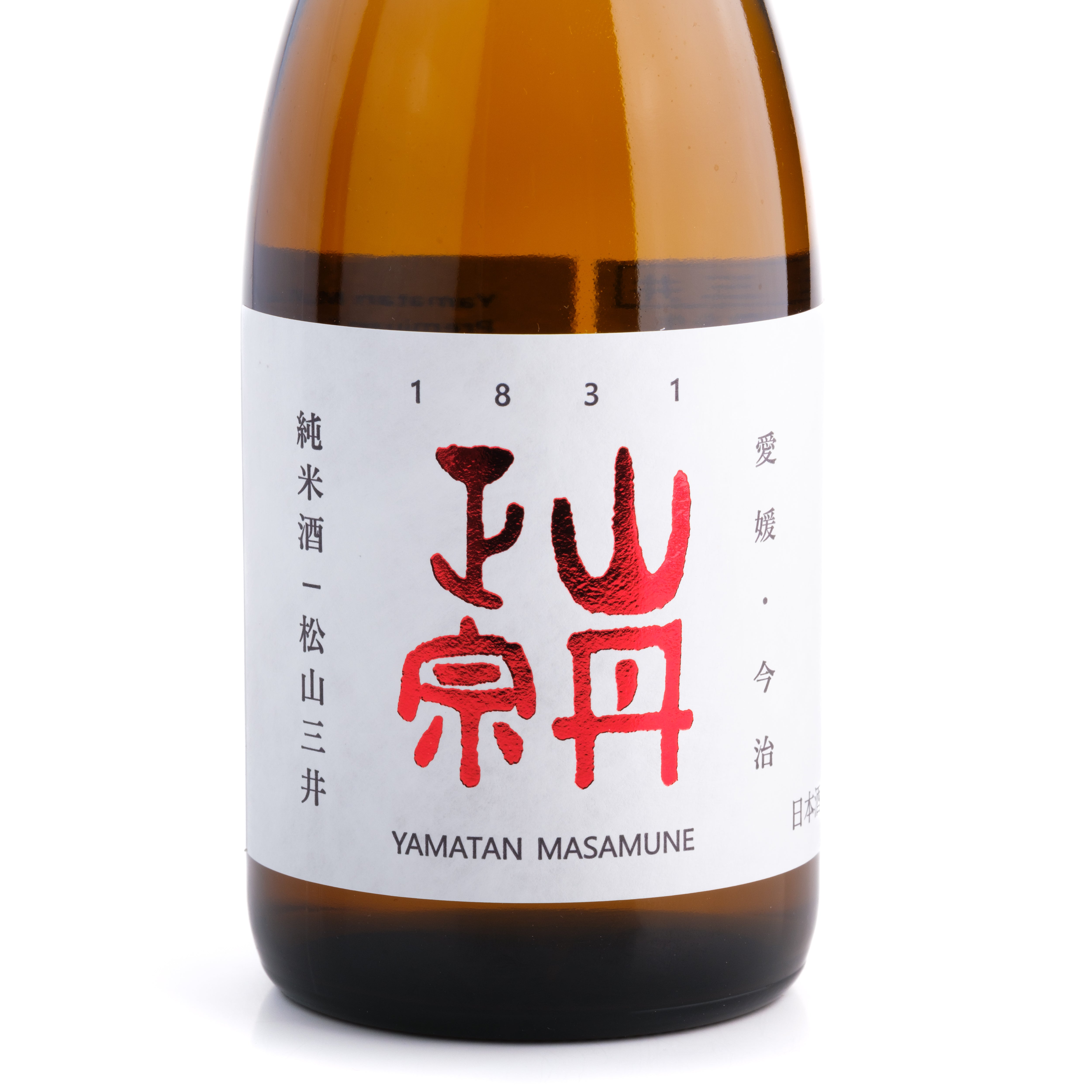 Yamatan Masamune Junmai – Etikett und Details der 720 ml Flasche