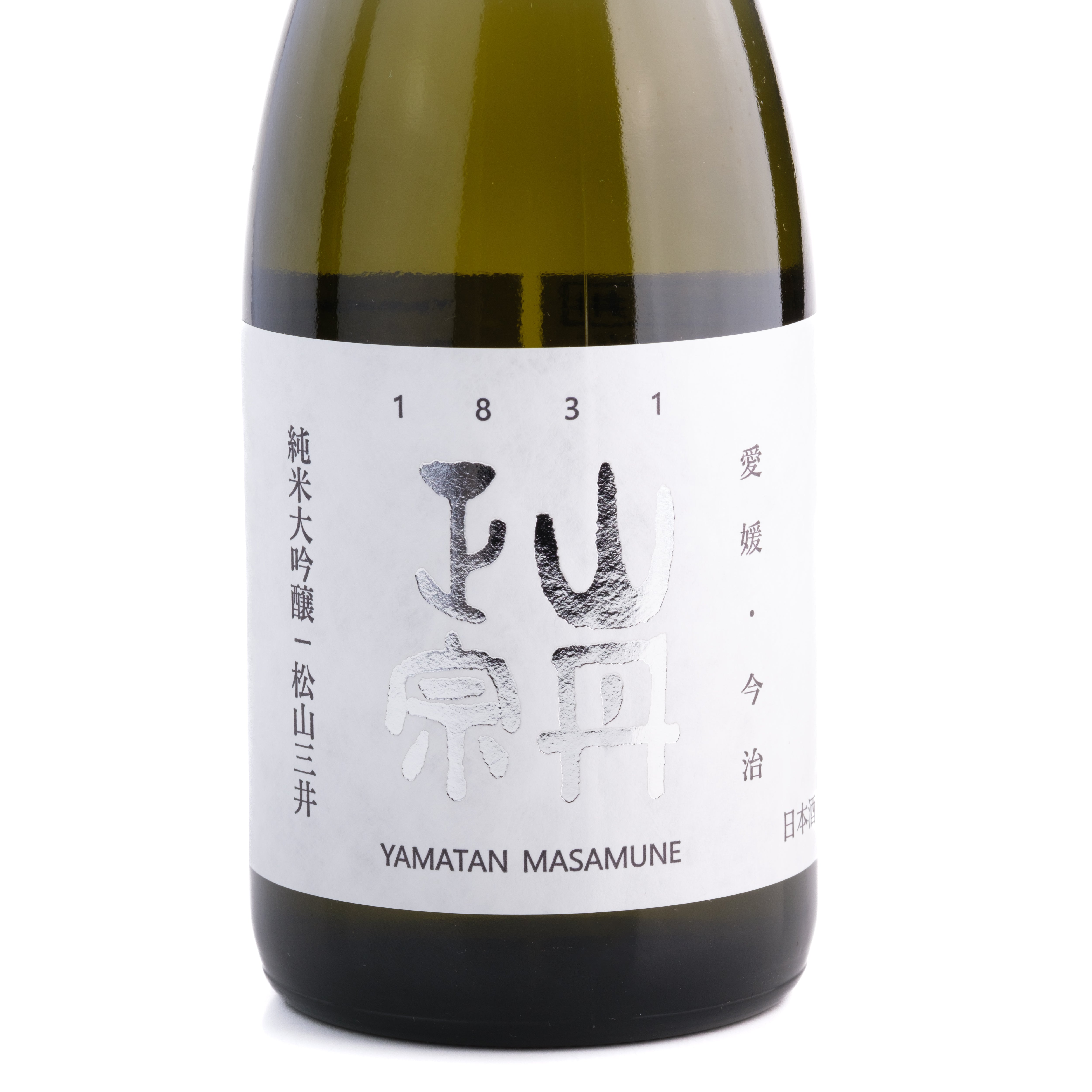 Junmai Daiginjo – Etikett der 720 ml Flasche (Polierrate 50 %)