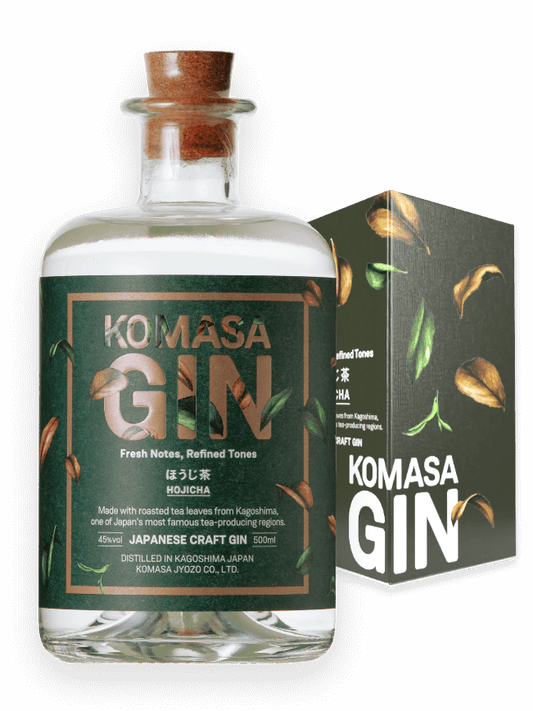 Komasa Gin, Hojicha, japanischer Gin mit gerösteten Grüntee, 500ml