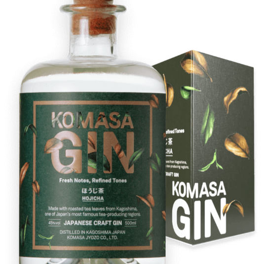 Komasa Gin, Hojicha, japanischer Gin mit gerösteten Grüntee, 500ml