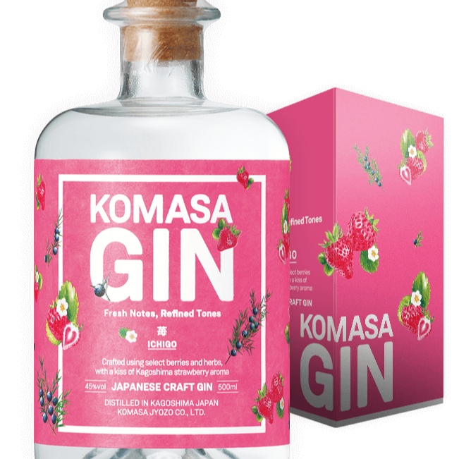 Komasa Gin, Ichigo, japanischer Gin mit Erdbeere, 500ml