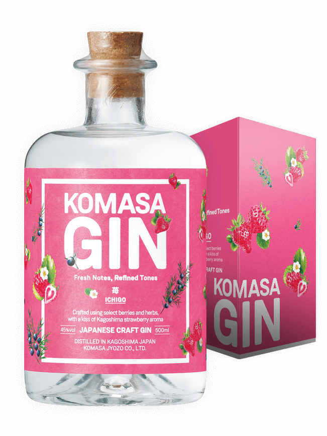 Komasa Gin, Ichigo, japanischer Gin mit Erdbeere, 500ml