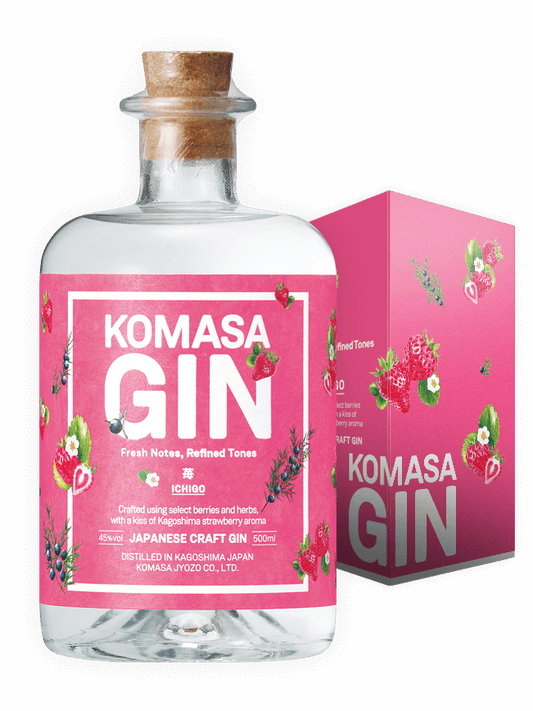 Komasa Gin, Ichigo, japanischer Gin mit Erdbeere, 500ml