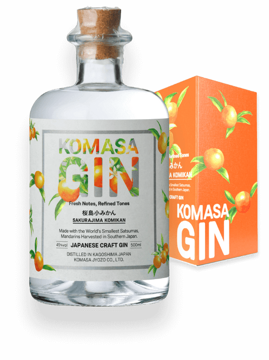 Komasa Gin, Sakurajima Komikan, japanischer Gin mit Mandarine, 500ml