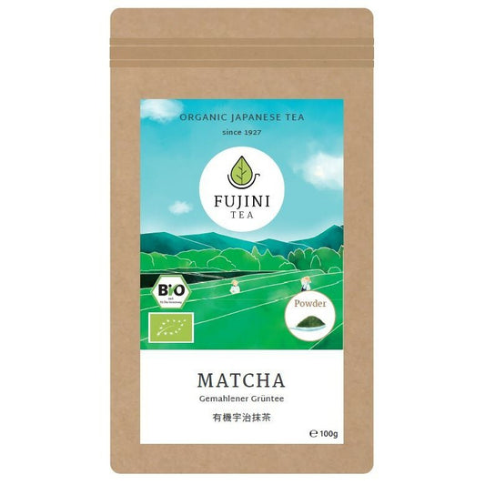 Organic matcha tea (ground green tea), from Fujini Tea, from Japan, 70g 