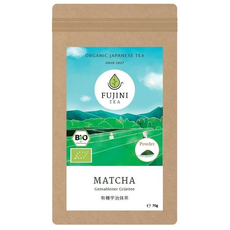 Bio Uji Matcha Tee (Gemahlener Grüntee), von Fujini Tea, JP-BIO-001, aus Japan, Kyoto, 70g